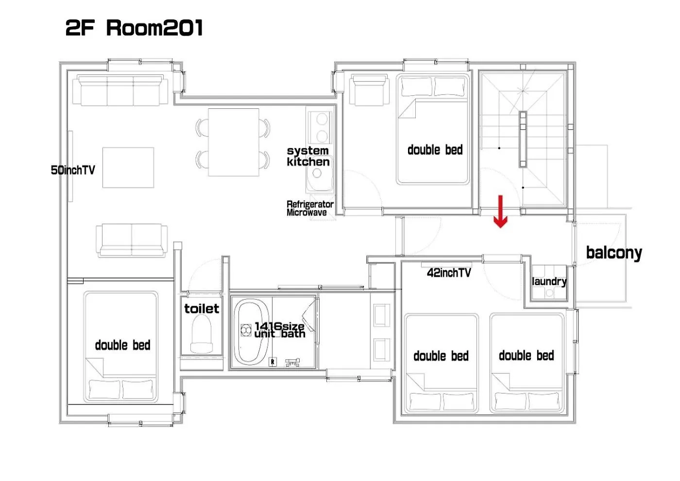 Apartment Oyado Nene, Tokyo Heiwajima - Vacation Stay 23441V